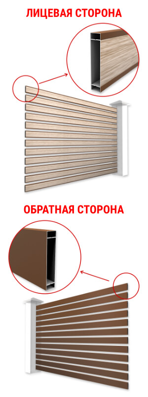 Ламели Планкен для забора типа ранчо